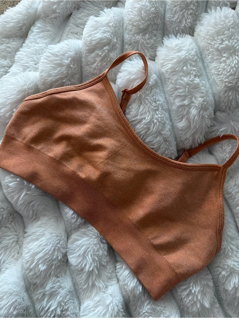 Seamless Everyday Bralette in Rust